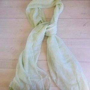 Sheer Lime Green Scarf